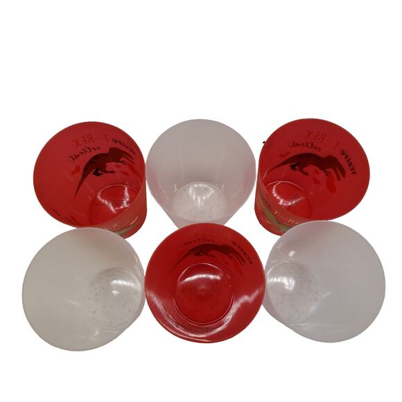 Dinosaur TREX Heart Cups Bundle 6 Cups You're TREXcellent Dino Table Decor - Picture 6 of 8